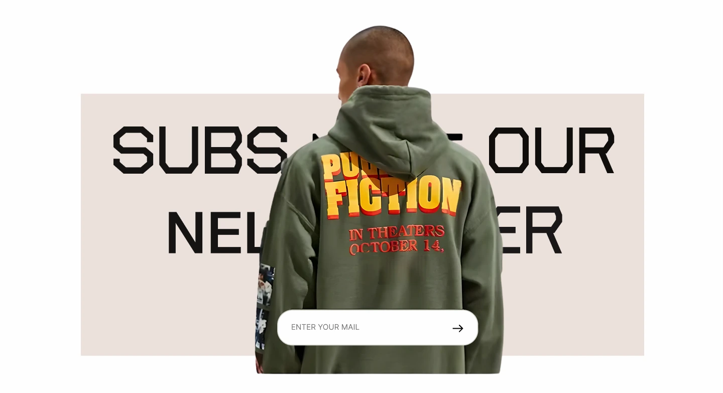 Newsletter signup mobile